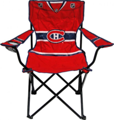 NHL Hockey Licensed Montreal Canadiens Team Logo Folding Chair with Cup Holder